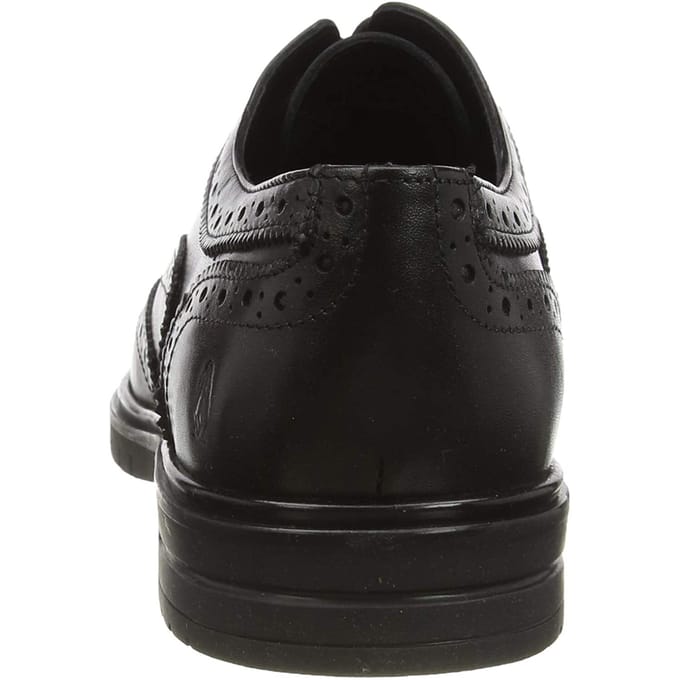 Hush Puppies Heren Santiago Leren Brogues (Zwart)