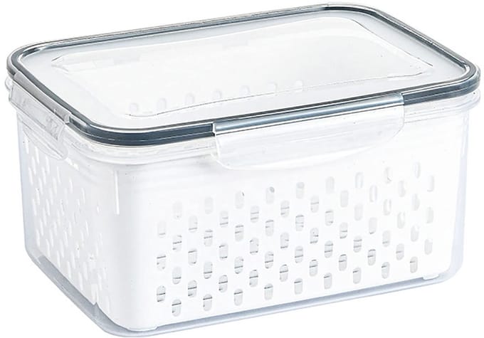 Dailygoody - Voedselopslagbox - Vershoudbox - BPA-vrij - Multi-functioneel - Groente en fruit - Ideaal voor koelkast - Transparant