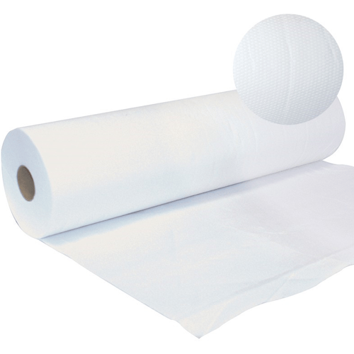 Gohy Onderzoekstafelpapier glad wit - 50 cm x 50 m - vellen van 35 cm - 12 rollen