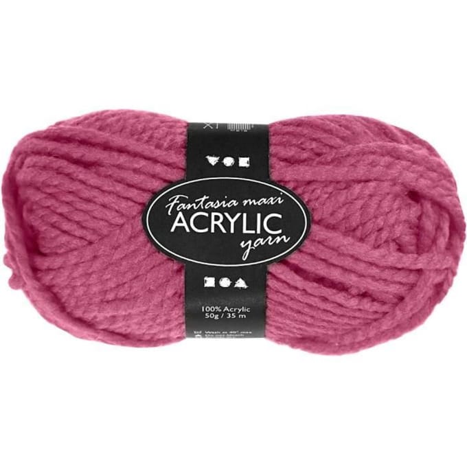 Creotime Acrylgaren Roze 35 M. 50 Gram