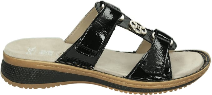 ara - 1229003 - Dames slippers - Kleur: Zwart - Maat: 39