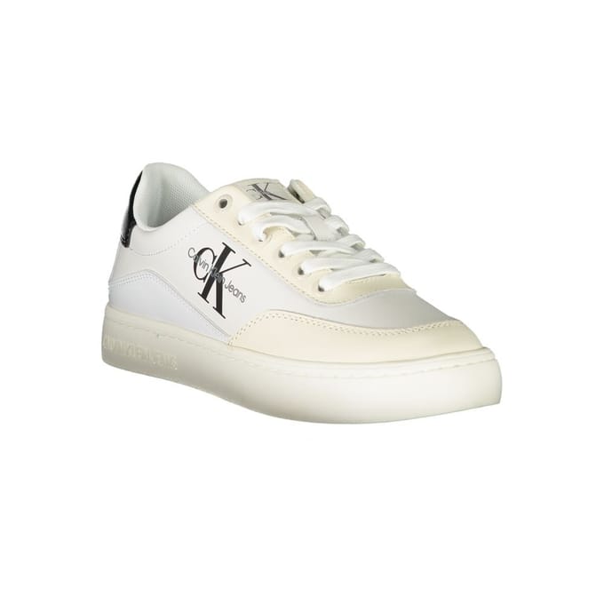 Ck Jeans Monogram Schoenen Lowtop Sneakers Wit