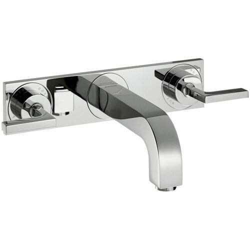 AXOR Citterio 3-hole wall-mounted basin mixer with lever handles UP