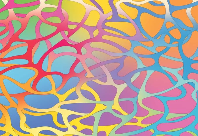 Fotobehang Abstract Art | XL - 208cm x 146cm | 130g/m2 Vlies