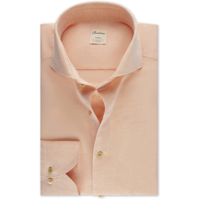 Stenströms Slimline/36, Rc Cuff Light Orange Maat: XXL | Zakelijke Overhemden Outlet | Heren | Oranje