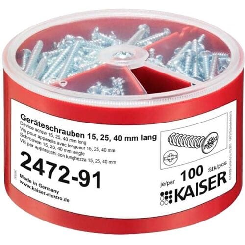 Kaiser Elektro 2472-91 Apparaatschroevenbox 100 stuk(s)