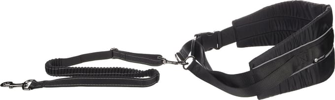 Flamingo Canicross - Hondentuig - One Size - Zwart;Wit