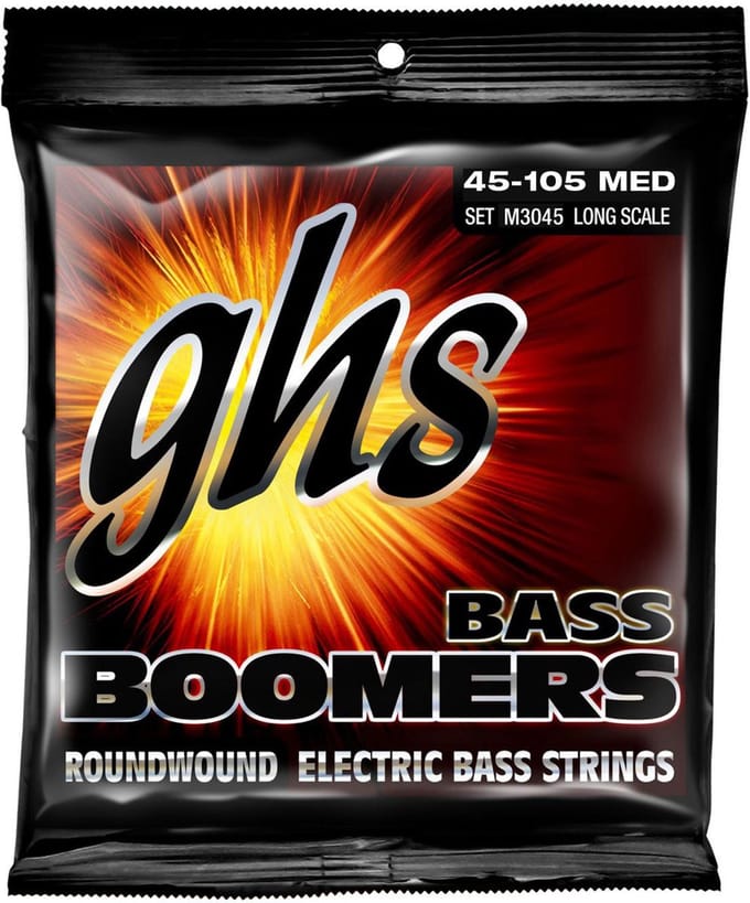 GHS Strings M3045 Bass Boomers Nickel Bassnaren (45-105) Medium