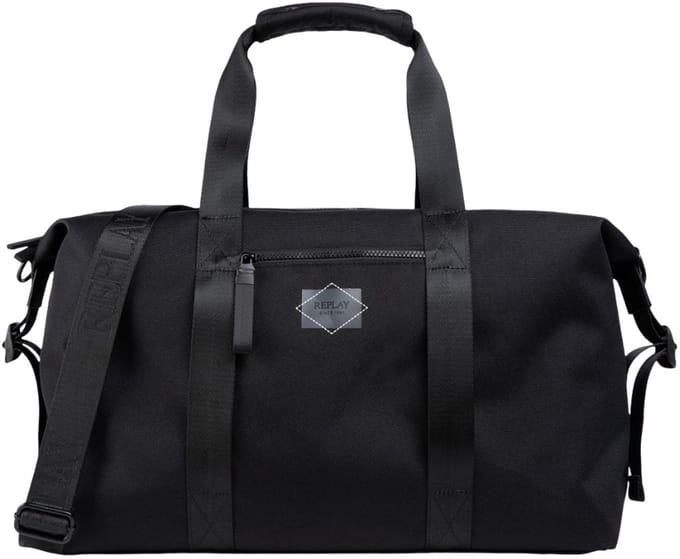 REPLAY reistas schoudertas Weekender Black zwart