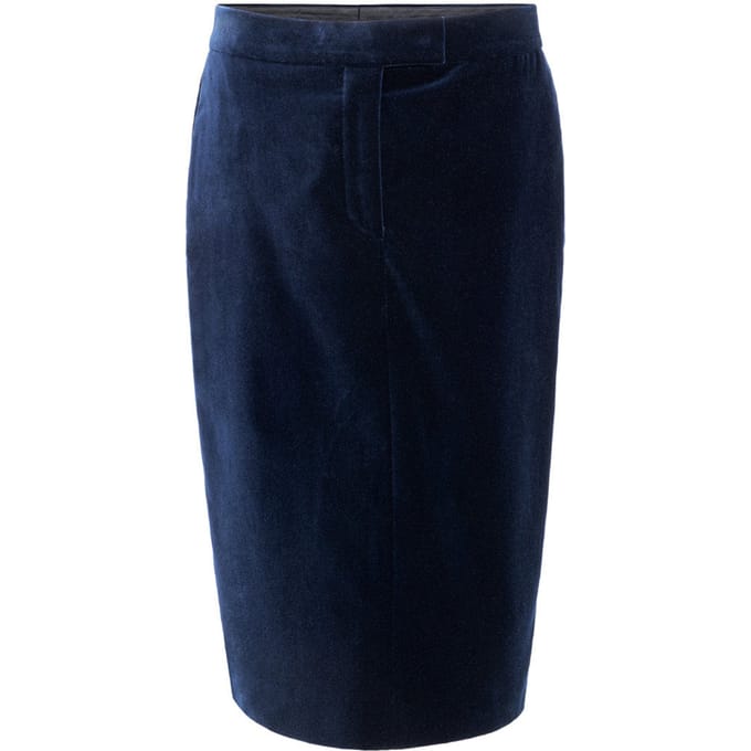 Blue Velvet Midi rok Tom Ford