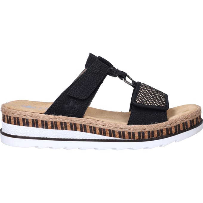 Rieker Slippers E1/2-Leest zwart Synthetisch - Maat 37