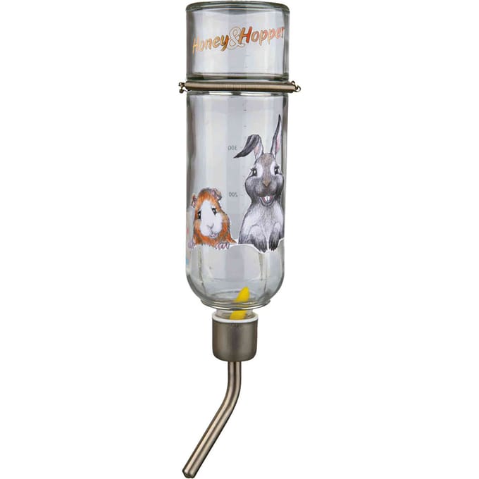 Trixie Honey & Hopper glazen drinker - 500ml kooiaccessoires