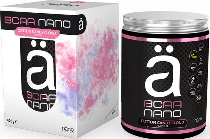 NanoSupps BCAA nano (420g) Cotton Candy Cloud - Aminozuren - BCAA