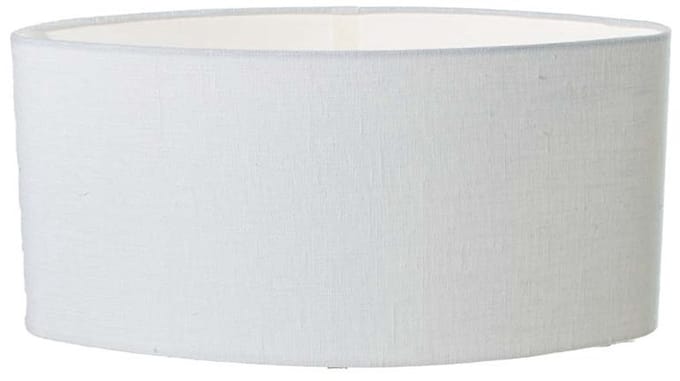 Lampenkap Ovaal Linnen Wit 35cm
