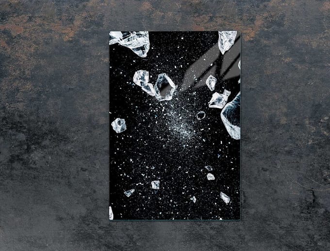 TMK ArtDeko Serie - Glazen Snijplank - 35x52 cm - Lód - Multifunctioneel