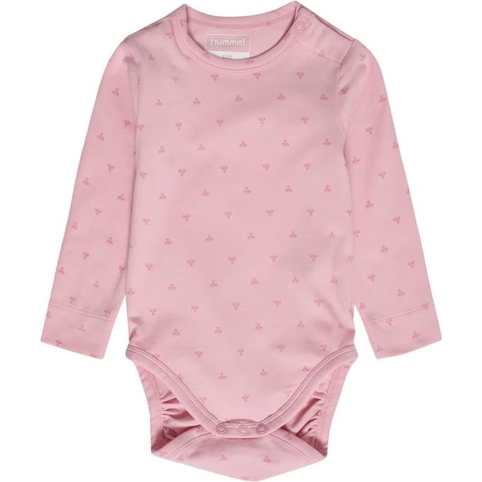 Hummel kinderbody met lange mouwen Hmlmini Bee Aop L/S 230320