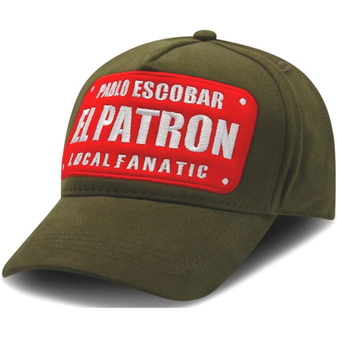 Baseball Cap Heren - Pet Heren - Pablo Escobar - Groen