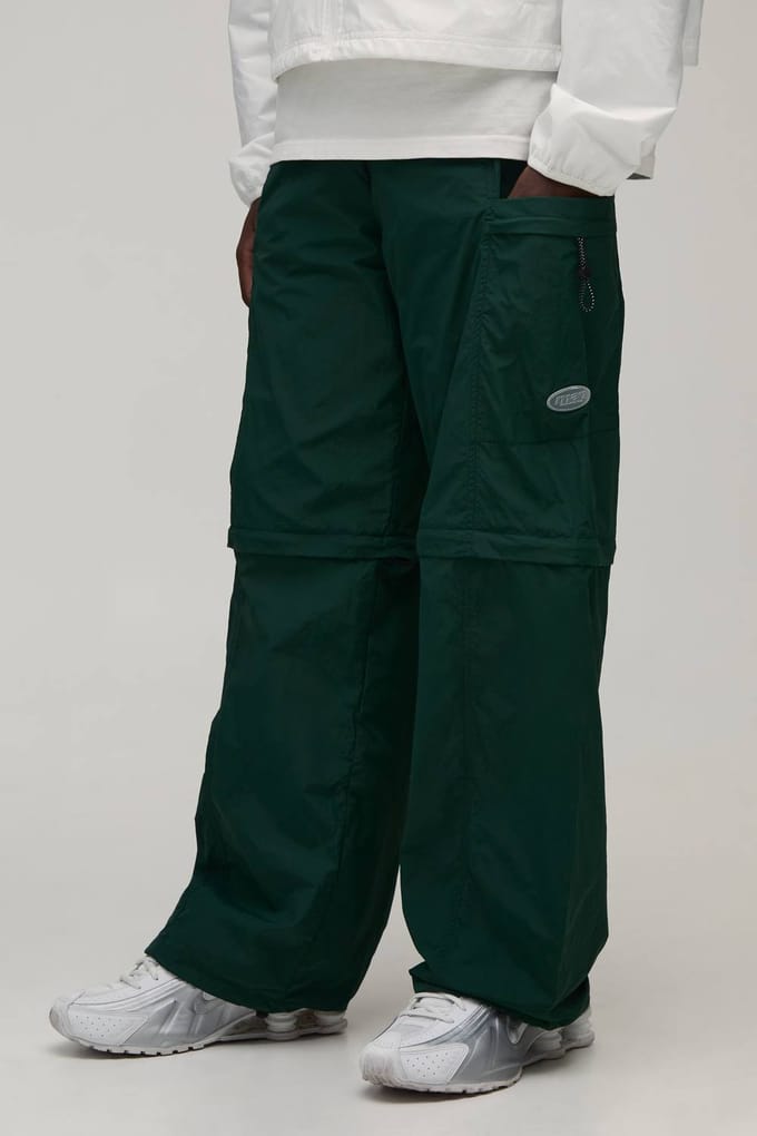Baggy Fit Afritssluiting Cargo Utility Trainingsbroek | Forest | Size Medium