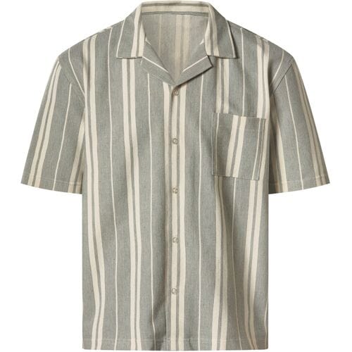 esmara Men Heren overhemd (Groen/wit, M)
