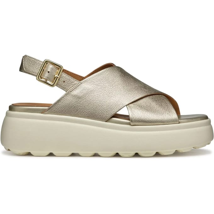 GEOX SPHERICA EC4.1 S DAMES Sandalen - LICHT GOUD - Maat 38