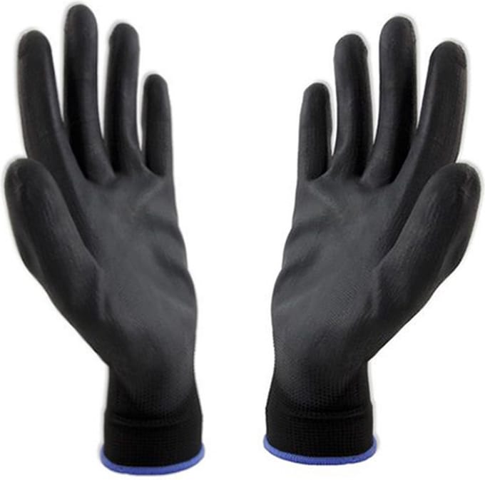 Schilderhandschoen PU-soft zwart L (paar)