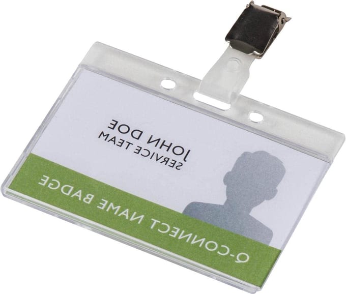 ID-kaarthouder - Badgehouder - Veilig Bewaren - Hard Plastic - 10 stuks - Transparant