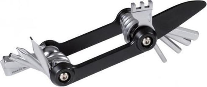 SKS Compacte multitool - 14 functies - roestvrij staal - met neopreen etui - 79x39x20mm - 129g