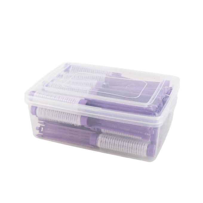 20 stuks Haar Permanent Staven Pluizige Permanent Staven Haarroller Kruller Kappersgereedschap Kit Purple