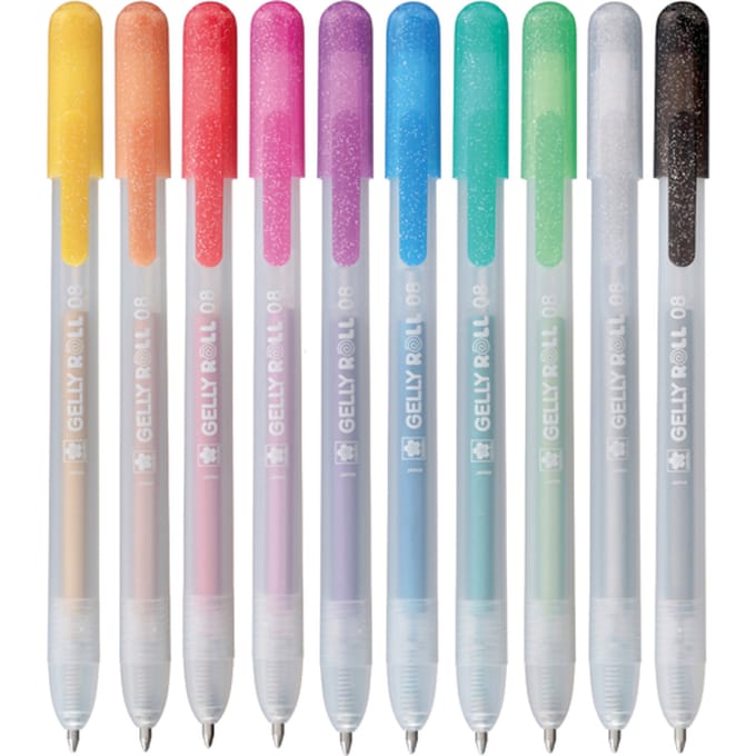 Gelschrijver Sakura Gelly Roll Metallic 08 klikfunctie assorti 10st