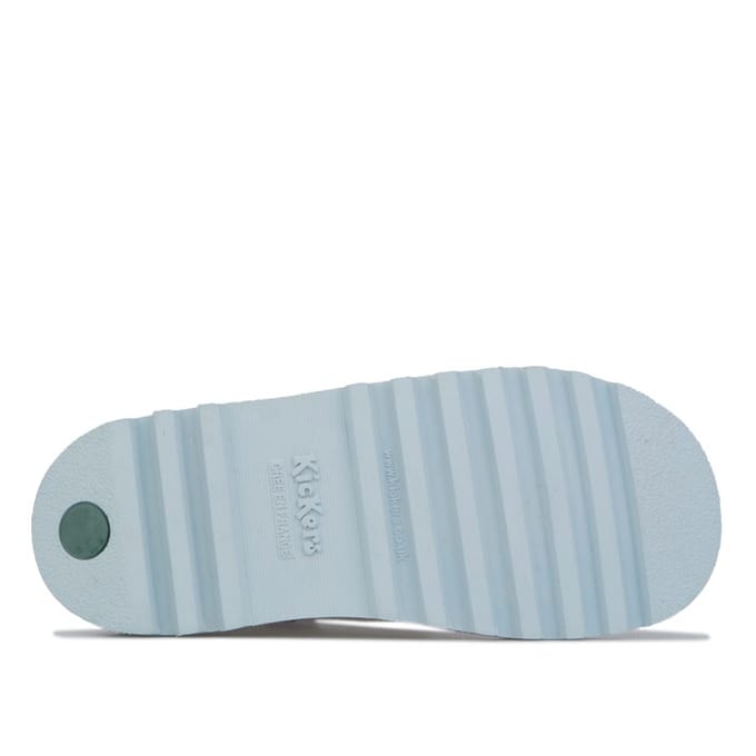 Kickers Kinder Kick Hi Fleur Patent Meisjeslaarsjes in Wit