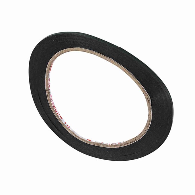 Rouleau de ruban adhésif double face en mousse noir ultra résistant, longueur 10 m, largeur 2 mm, neuf gray