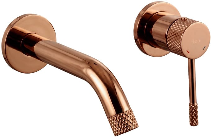 Rea - Inbouw Wastafelkraan Venti Copper - 17,5 x 10 x 12,5 cm