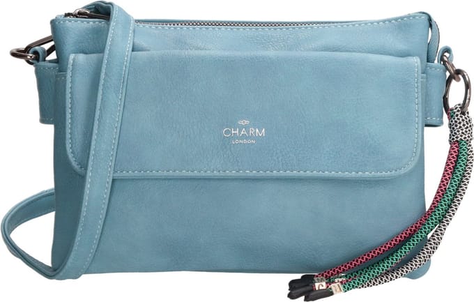 Charm London Tottenham Schoudertas - Lichtblauw
