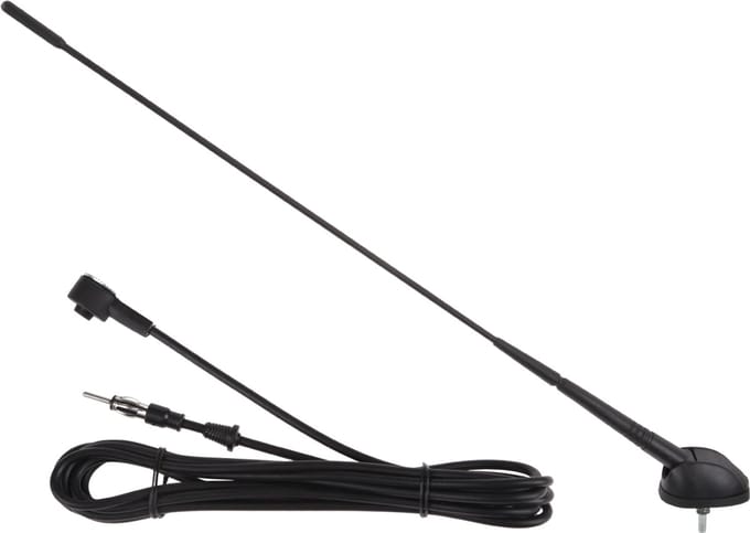 Auto Antenne AM-FM - Rubberen Autoradio Antenne - FM 76~108MHz - 2 meter Kabel - A3 - Zwart