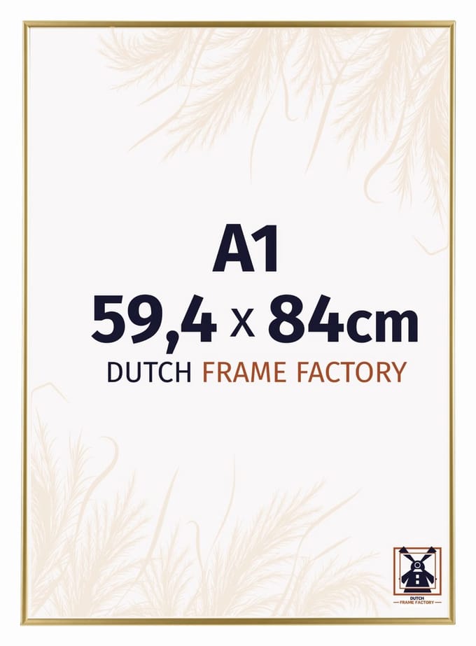 Fotolijst A1 59,4x84 cm - Kunststof - Goud - Easy