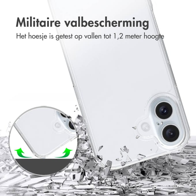Accezz Hoesje - Geschikt voor Apple iPhone 16 - Xtreme Impact Backcover 2.0 - Transparant