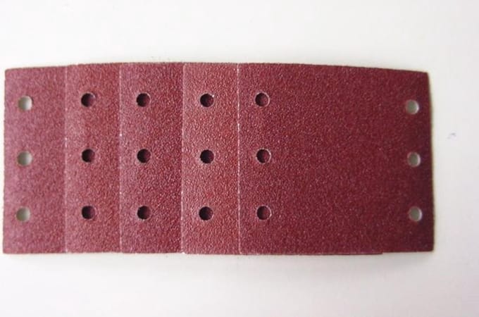 Westfalia Schuurpapier set voor vlakschuurmachine K120 110 x 100 mm 5 stuks