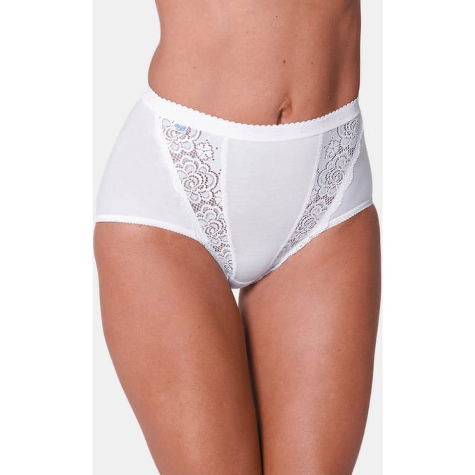 Tailleslip, set van 4 - wit - Gr. 46 van Goldner Fashion