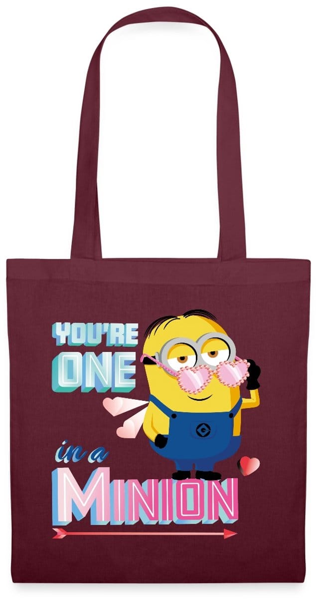 Minions Dave Youre One In A Minion Grappig Ontwerp Tas Van Stof Schoudertas
