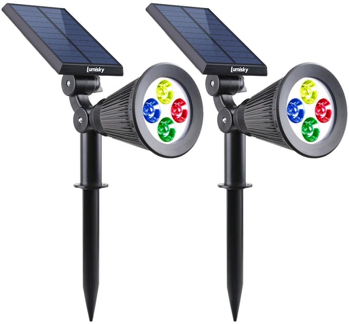 Set van 2 zonne-spotlights 200LM SPIKY