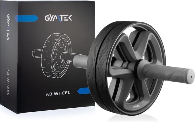 Ab Roller - Buikspierroller - Core Training - Antislip Handvatten - 28.2 cm Lengte - Zwart