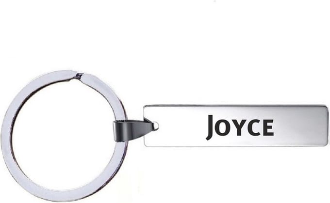 Sleutelhanger Met Naam - Joyce - RVS