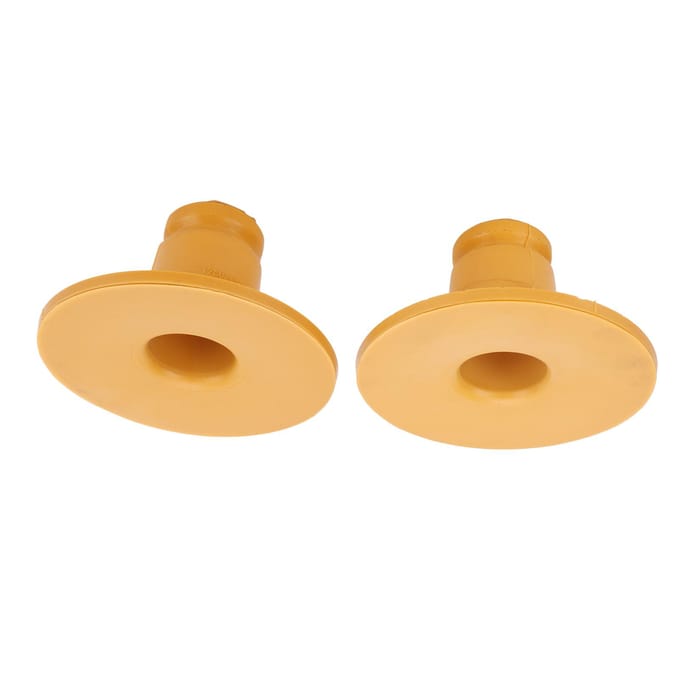 2 stuks Achterveer Aanslagblok PU Geel 12802494 Goede Prestaties Uitstekende Elasticiteit Vervanging voor Saab 9‑3 2003‑2015 orange