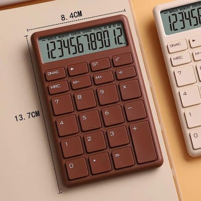 Calculatrice Portable pour étudiants, conception Simple, calculatrice de base, bouton haute sensibilité, fournitures de papeterie pour étudiants blanc