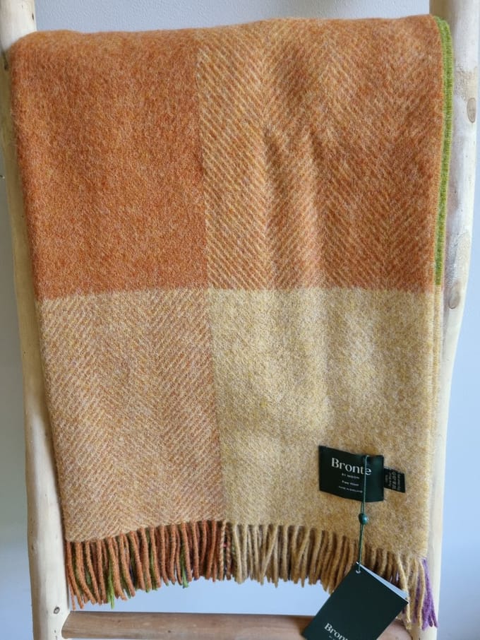 Wollen Plaid - HARLAND Sunset - 140x185cm - Bronte x Plaids.shop