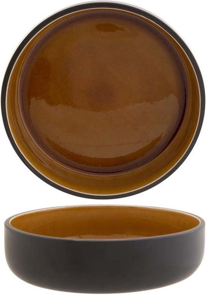 Cosy & Trendy Tallina Brown Diep Bord D16,3xh4,2cm