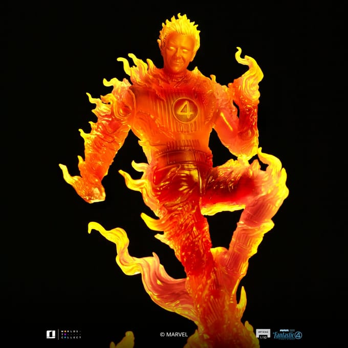 Iron Studios Fantastic Four Human Torch Art Scale 1/10 Statue