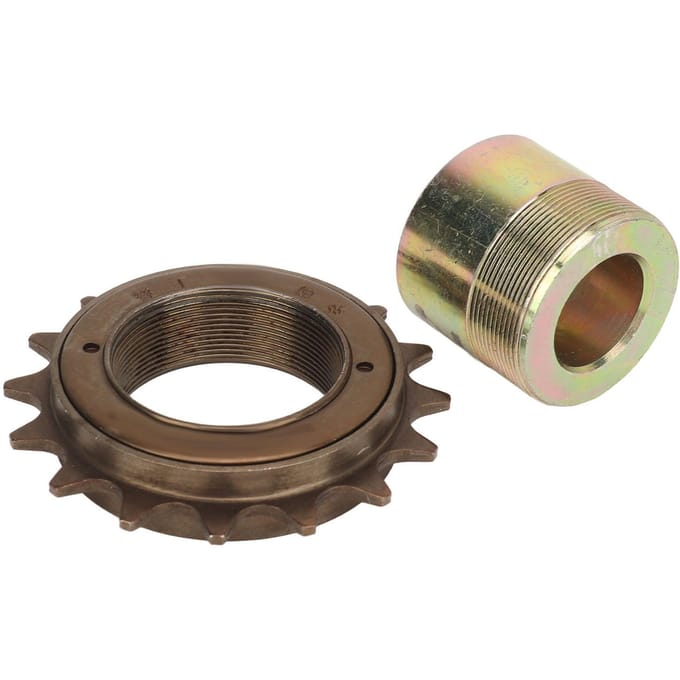 Roue libre 16T avec adaptateur 20 mm de remplacement Léger Installation facile Kit adaptateur de roue libre pour tricycles électriques beige
