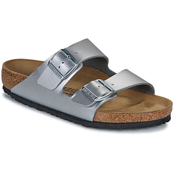 Birkenstock Arizona BS Slippers - Silver - Regular Fit - Maat 37 - Dames