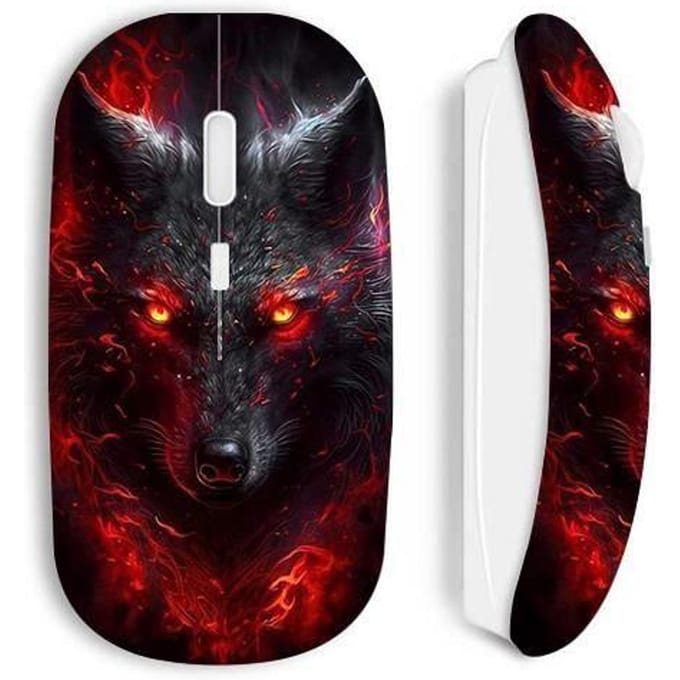 Souris - maniacase - sans fil - blanche - optique - compacte